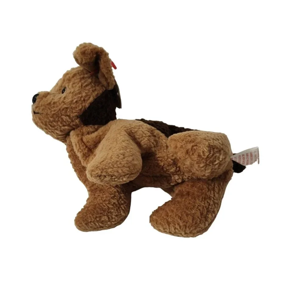 Vintage Ty Beanie Babies Tuffy The Terrier Dog Plush Stuffed Animal 1996 6